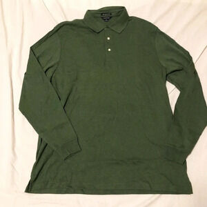 Lands End Mens Long Sleeve Polo Size 2XL  Tall